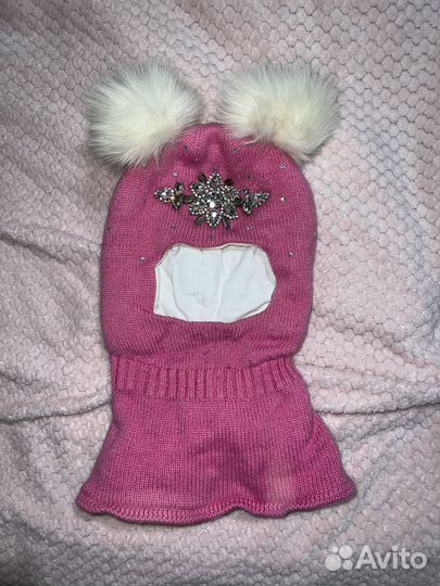 Шлем зимний на девочку