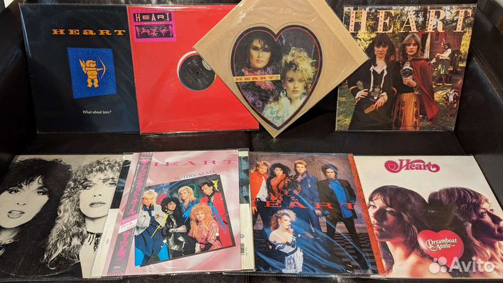 Коллекция виниловых пластинок heart