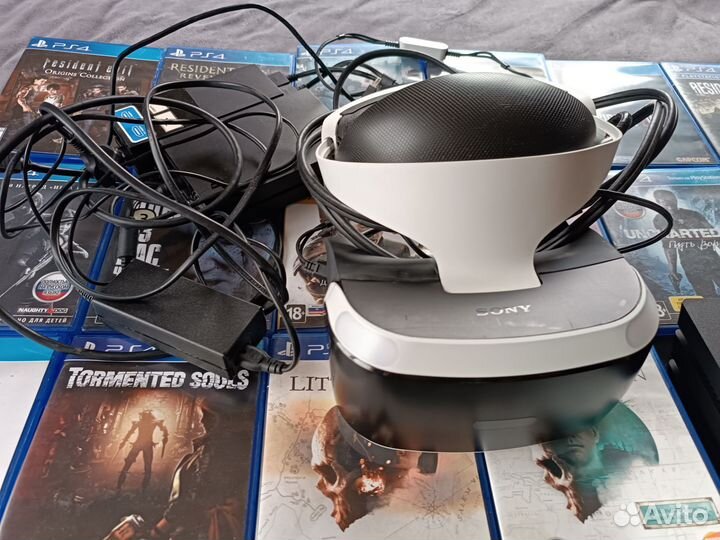 Sony PS4 pro + VR+диски