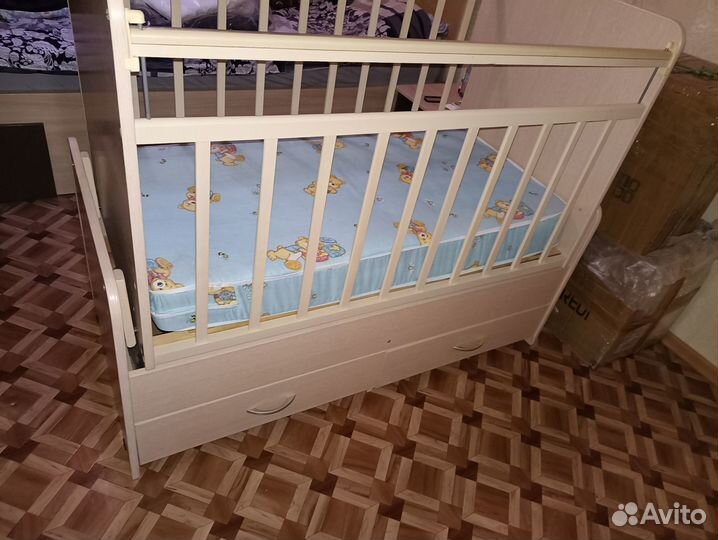 Детская кровать - трансформер с маятником Ульяна