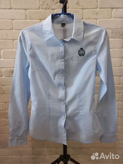 Рубашка для девочки zolla размер xxs голубая