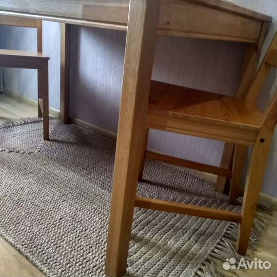 Ковер из джута ручной работы