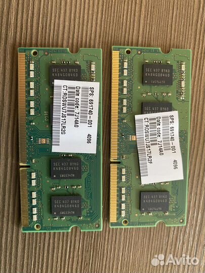 Оперативная память Samsung DDR3 4GB