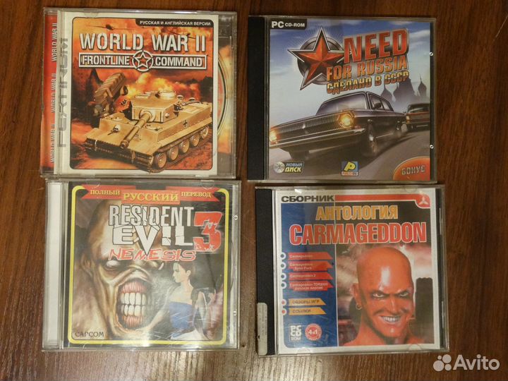 Пакетом игры для пк и PlayStation 6 дисков