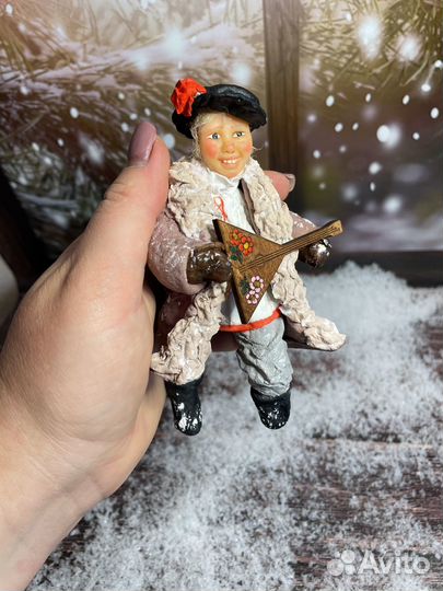 Ватные елочные игрушки