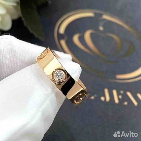 Кольцо Cartier Love, 3 бриллианта 0,13ct