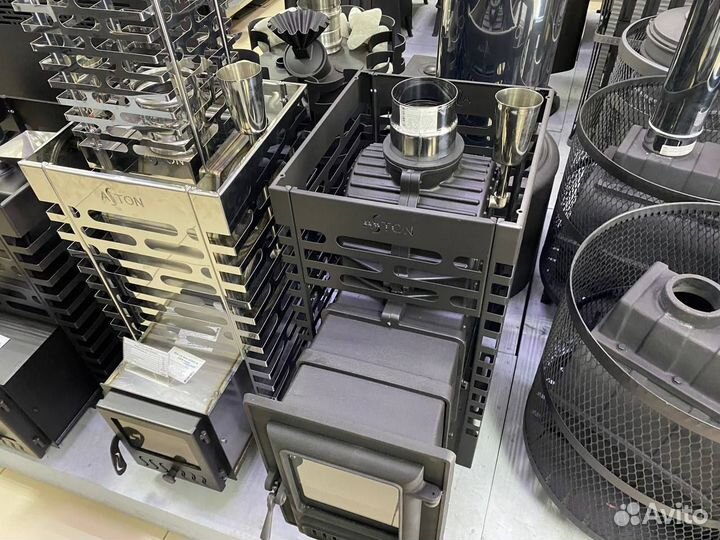 Чугунная печь для бани