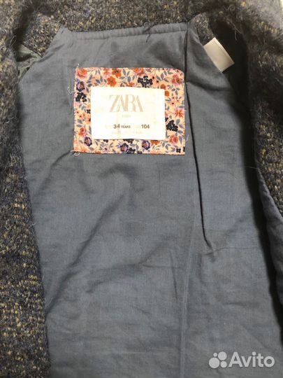 Пальто zara 3-4 104