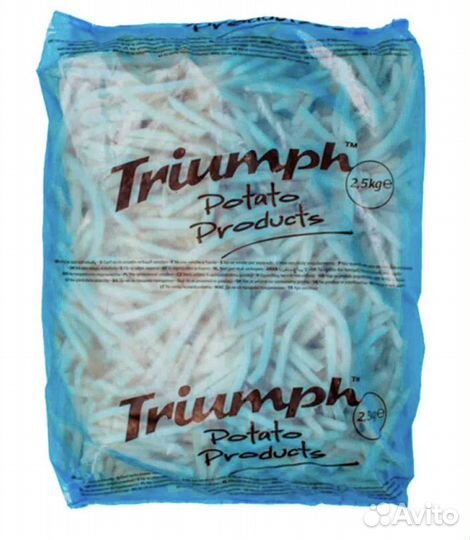 Картофель фри 9 х 9, пакет 2,5кг