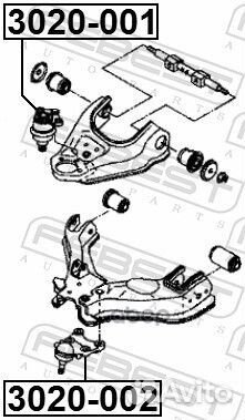 Опора шаровая 3020-002 3020-002 Febest