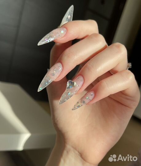 Маникюр/ Модель на наращивание/дизайн