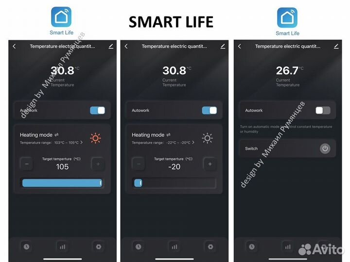 Терморегулятор умный с Wi-Fi 16А (термостат)