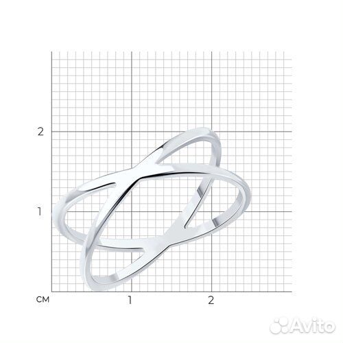 Кольцо sokolov из серебра, 94013775, р.17,5