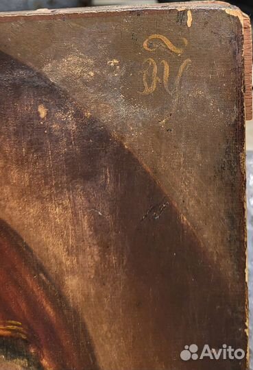 Икона Пресвятая Богородица 19 век живопись письмо
