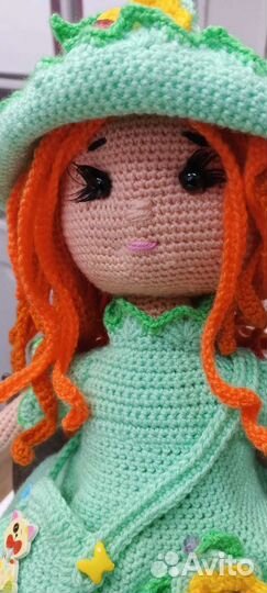 Кукла вязаная крючком -ручной работы