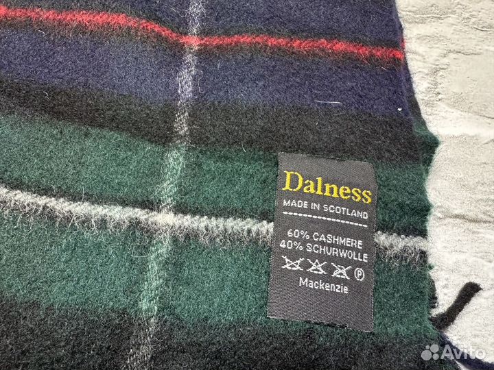 Dalness Клетчатый Шарф Шотландский Кашемир