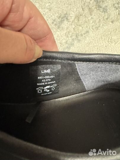 Мужские кожаные ботинки Lime