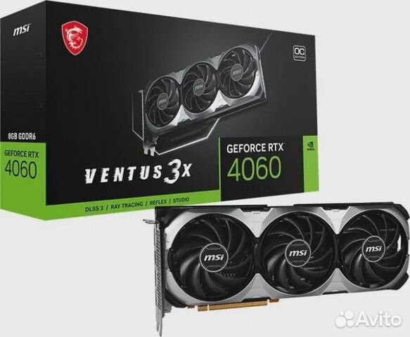 Видеокарта MSI RTX 4060 ventus 3X 8G OC