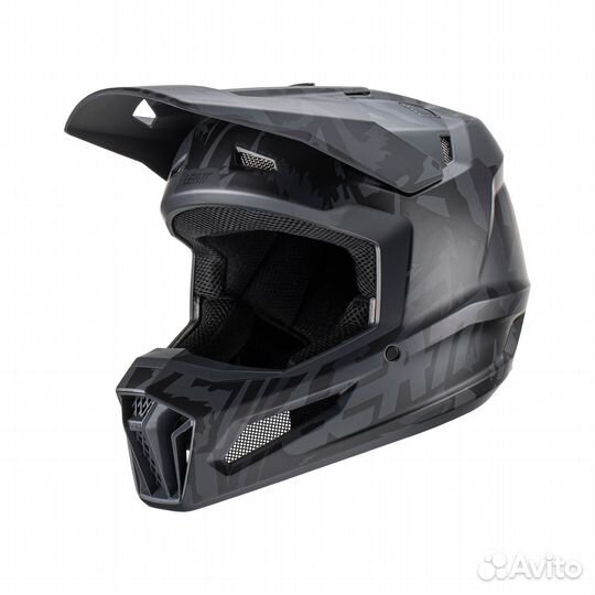 Мотошлем Leatt Moto 3.5 Helmet Kit Stealth, S разм