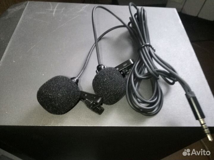 Микрофон петличный Philips, стерео