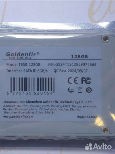 Ssd goldenfir 128gb