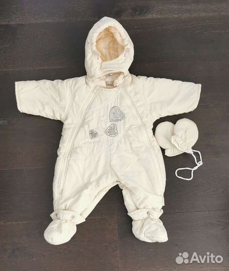 Зимний комбинезон для девочки 68