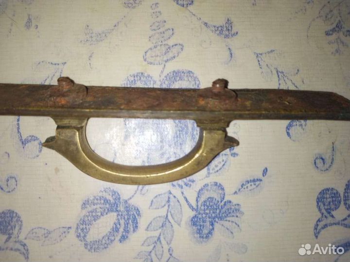 Ручка для двери старая металл бронза