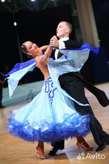 Платье для бальных танцев стандарт Ю2, молодежь