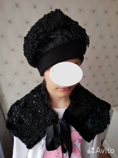 Шапка с горжеткой