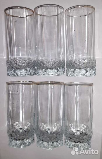 Бокалы хрустальные