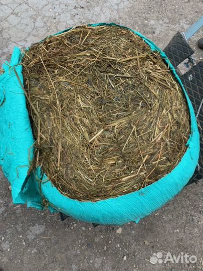 Сенаж в мини рулонах в пленке