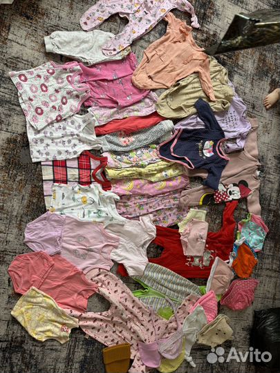 Детские вещи пакетом на девочку 56 80