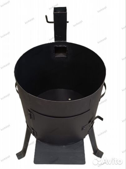 Печь под казан 12 литров *(с трубой)и дверцой