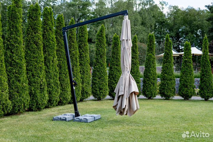 Зонты для кафе и ресторана на боковой опоре