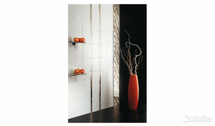 Плитка декор зеркальный kerama marazzi Варан черны