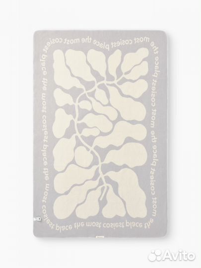 Одеяло байковое 100х150см (серый) Happy baby