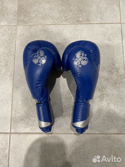 Боксерские перчатки 10 oz clinch синие