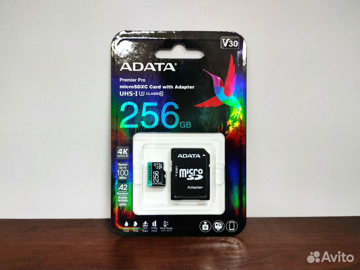 Карта памяти microSD 256 Gb Adata / Новая