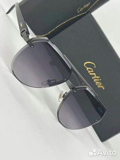 Мужские очки Cartier Aviator Black