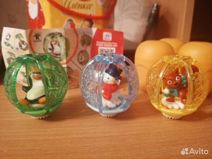 Фигурки из киндера новогодние серии