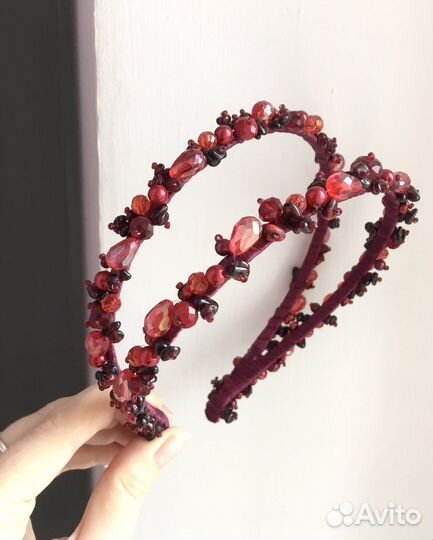 Ободок для волос ручной работы