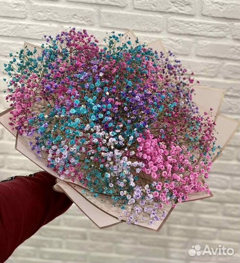 Цветы, Розы, хризантемы, Доставка, Гипсофила