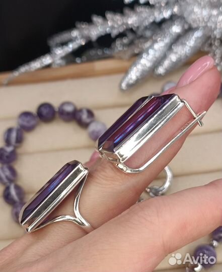 Комплект с александритом