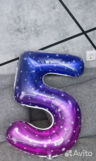 Воздушный шар цифра 5