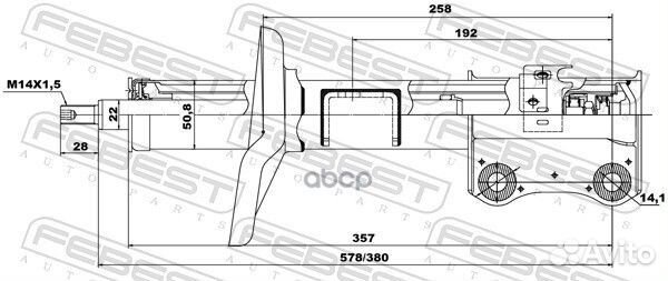 07665535FR амортизатор передний правый газовый