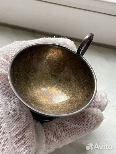 Соусница/ чашка Швеция серебро 830 проба