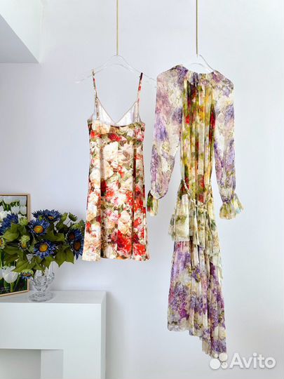 Платье zimmermann из шелка S-XL