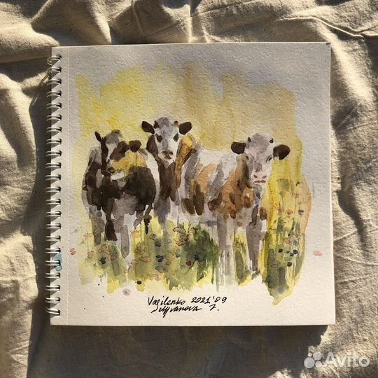 Акварельный диптих 