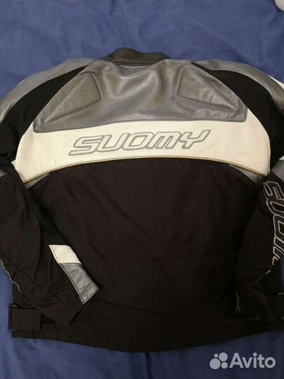 Мотокуртка кожаная мужская