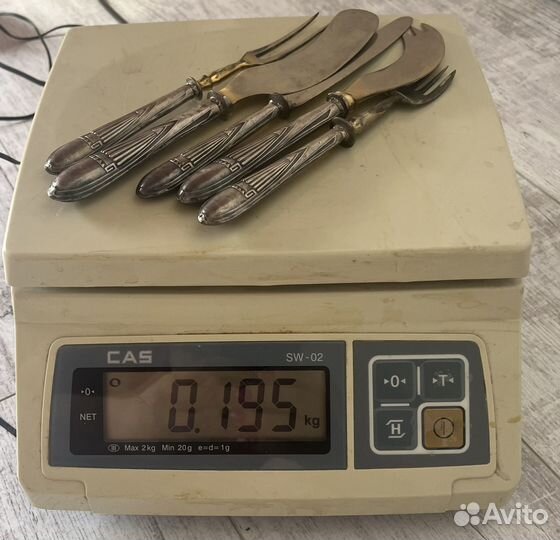 Столовый набор серебро 84 пробы 19 век Царизм